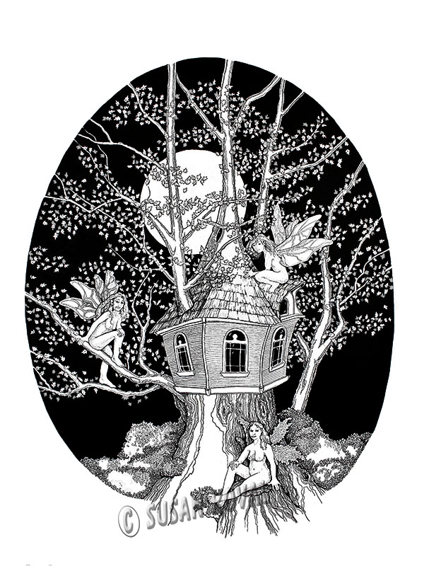 Fairies in a Tree House